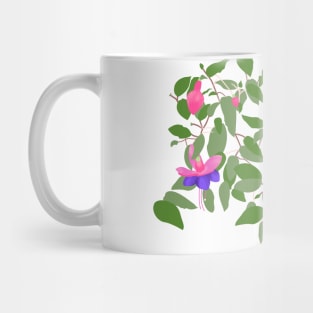 Fuchsia Flowers Mug